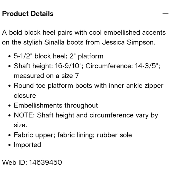 Jessica Simpson Women's Sinalla Platform Tall Boots - Picture 6 of 6